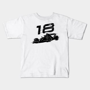 We Race On! 18 [Black] Kids T-Shirt